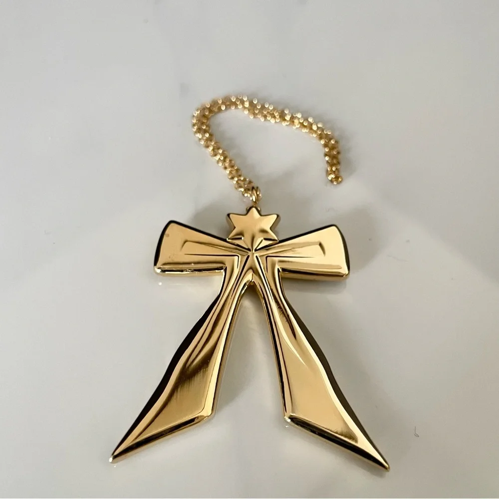 Gold Ribbon Palladium Ornament by Georg Jensen